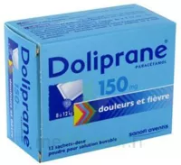 Doliprane 150 Mg Poudre Pour Solution Buvable En Sachet-dose B/12 à BOURG-SAINT-MAURICE