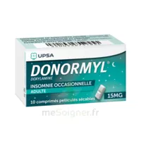Donormyl 15 Mg Comprimés Pelliculés Sécables T/10 à BOURG-SAINT-MAURICE