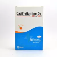 Cacit Vitamine D3 500 Mg/440 Ui, Comprimé à Sucer Ou à Croquer à BOURG-SAINT-MAURICE